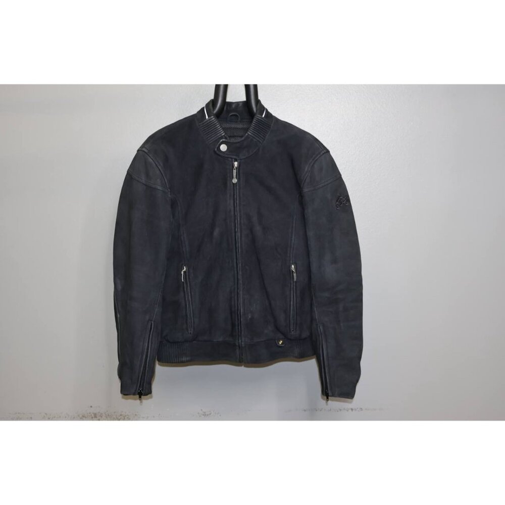 BMW Motorcycle Jacket Size 40 Black Motorrad Atlantis 2 Leather Biker